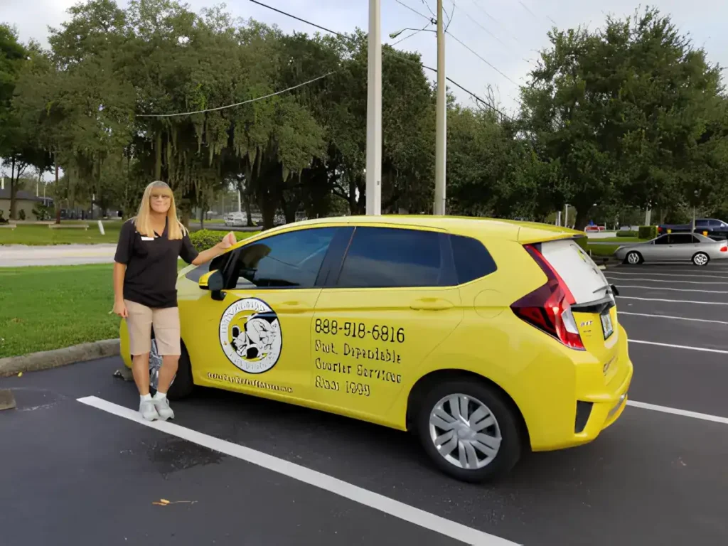 Busy Beaver Express courier delivery vehicle Greater Tampa Bay Florida